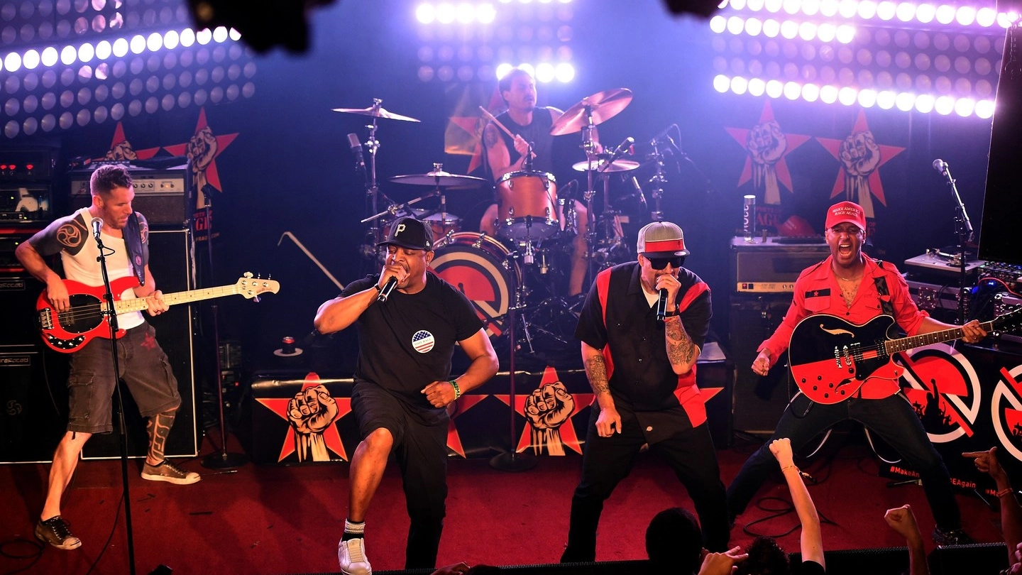 Prophets of Rage: Tom Morello, Tim Commerford e Brad Wilk, Chuck D e B-Real (Afp)