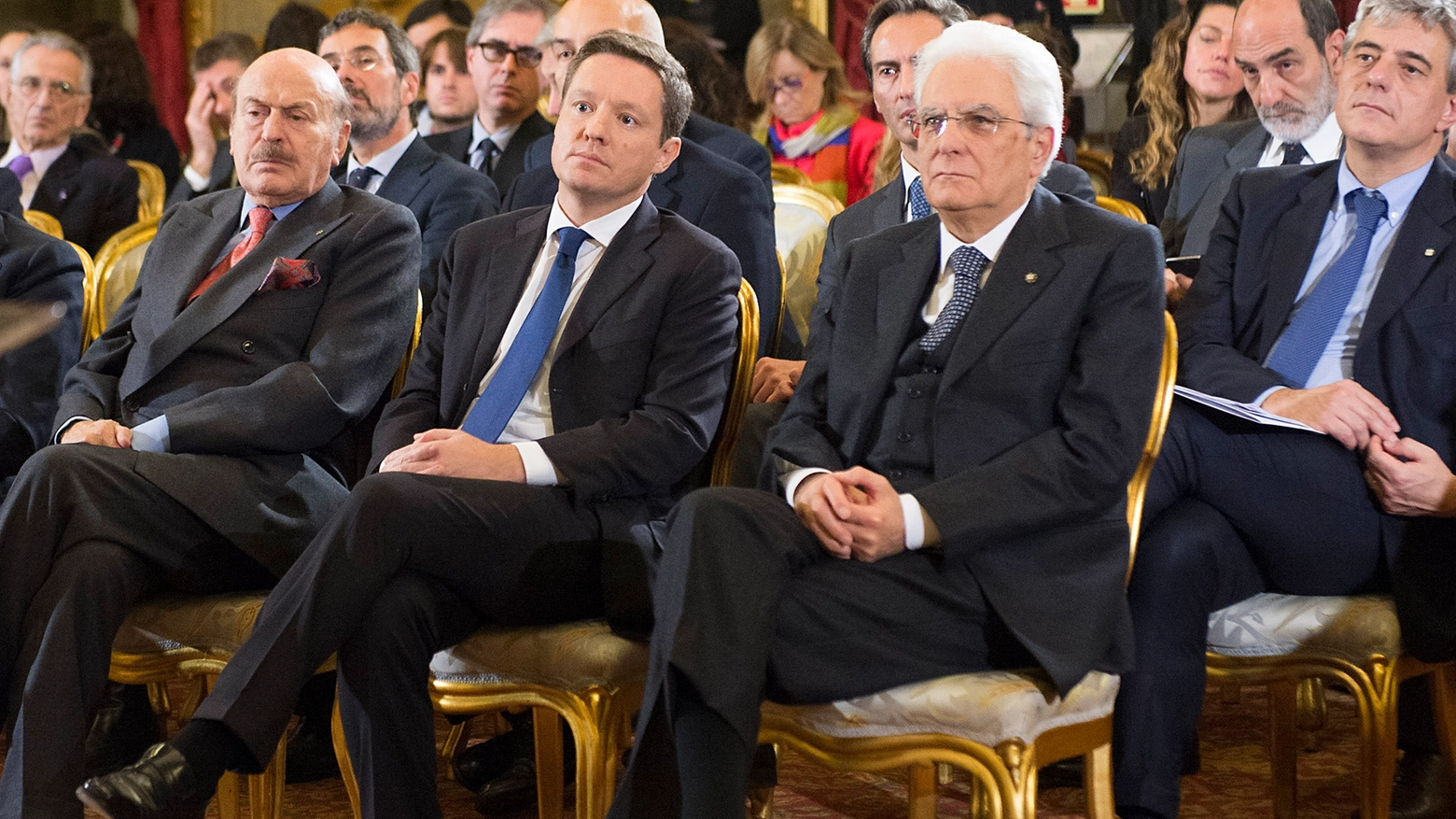 Andrea Ceccherini e il presidente della Repubblica Mattarella (Foto Francesco Ammendola)
