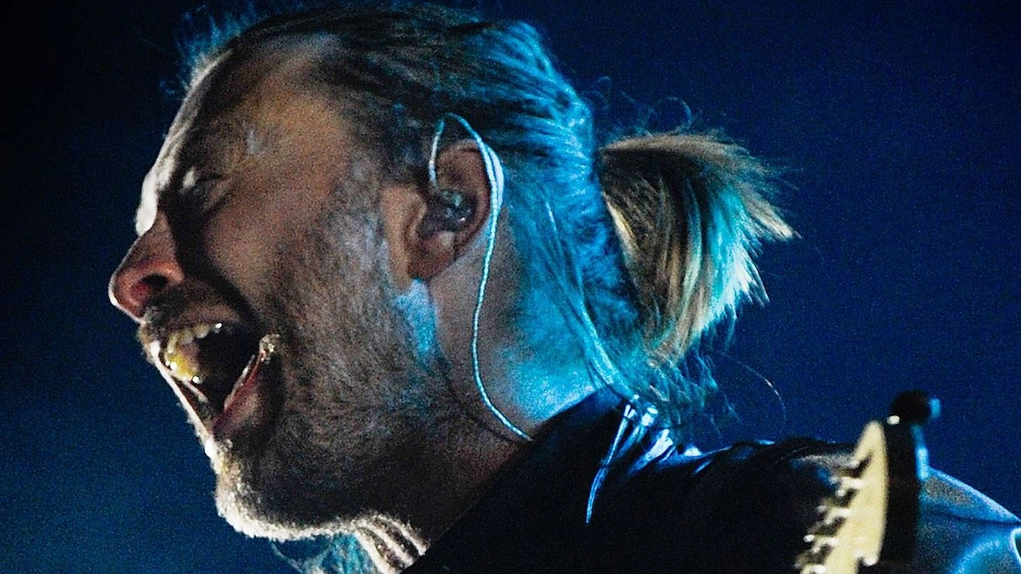 Thom Yorke, il cantante dei Radiohead (Afp)