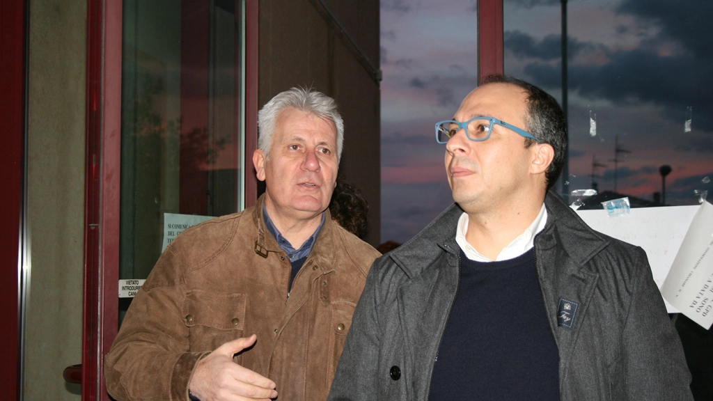 Il sottosegretario Faraone (a destra) con il sindaco Vanni