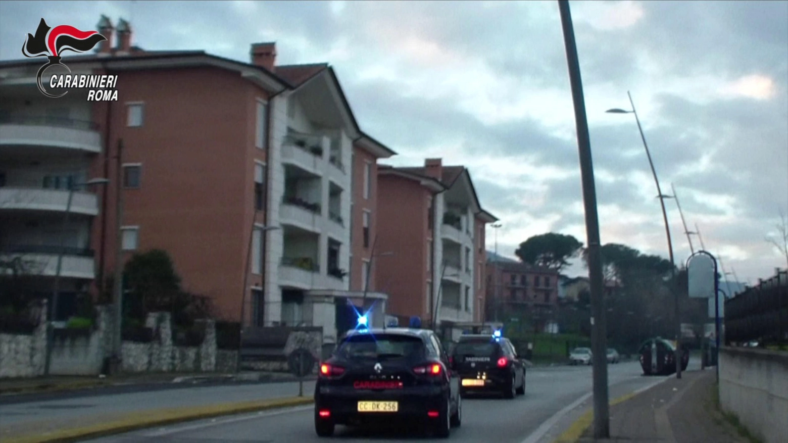 L'intervento dei carabinieri nella zona dell'aggressione molesta