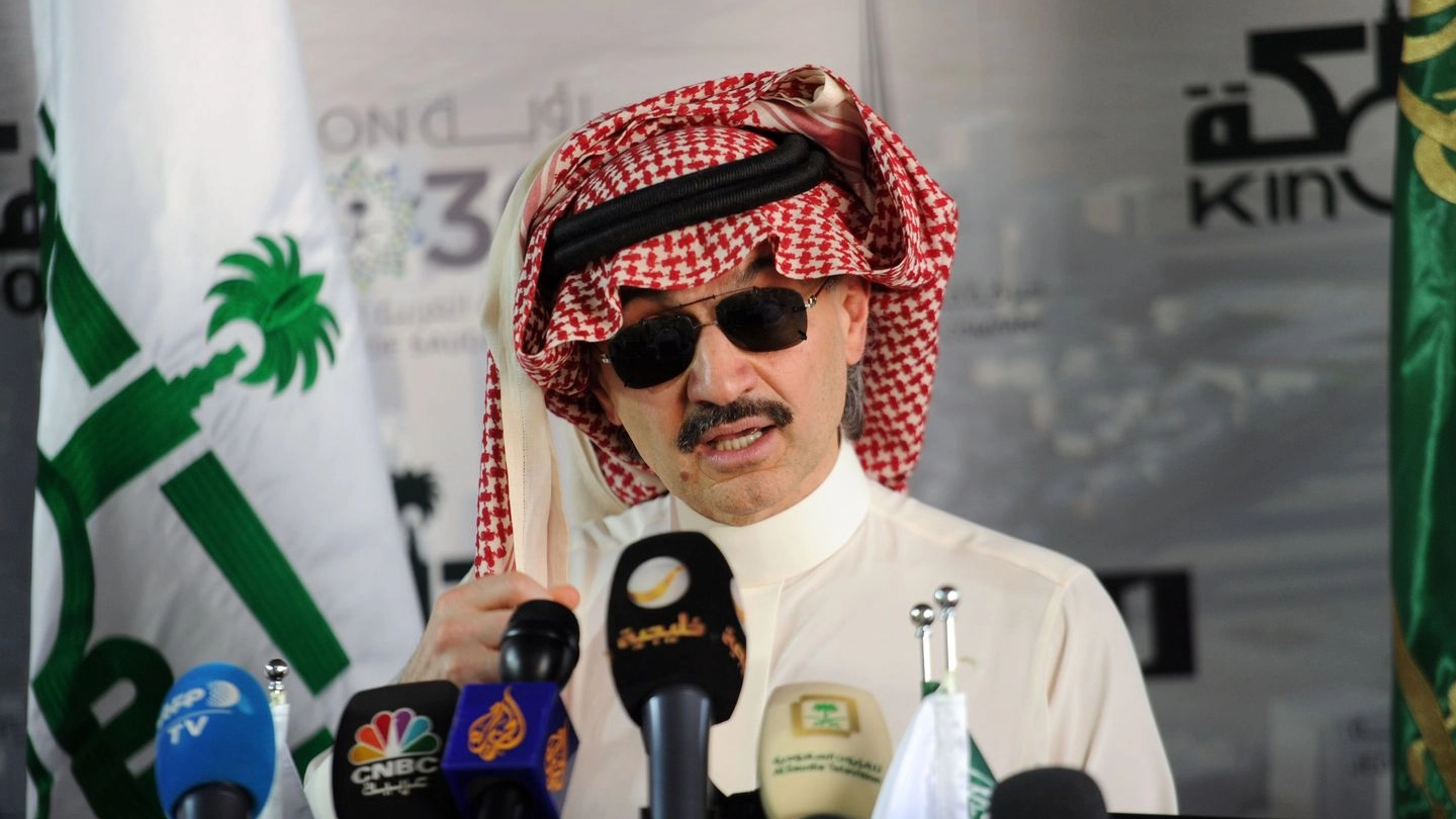 Il principe miliardario saudita Alwaleed bin Talal (Afp)