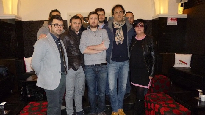 Riccardo Massimo Tarantini con il gruppo  di Fratelli d’Italia (foto Sebastiani)