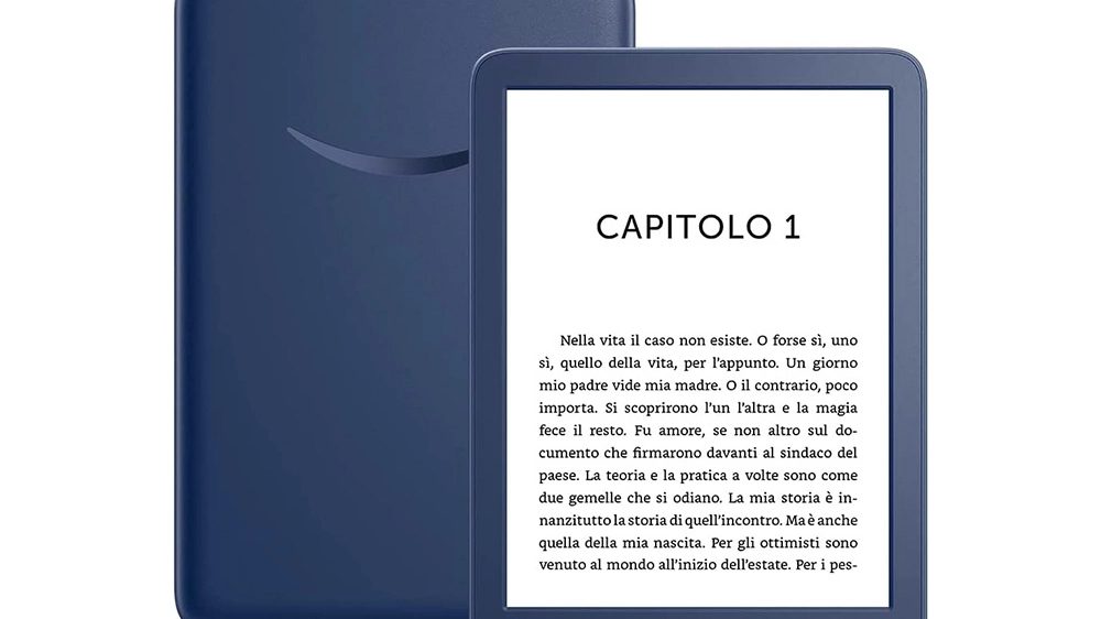Il nuovo Kindle 2022 nella versione blu