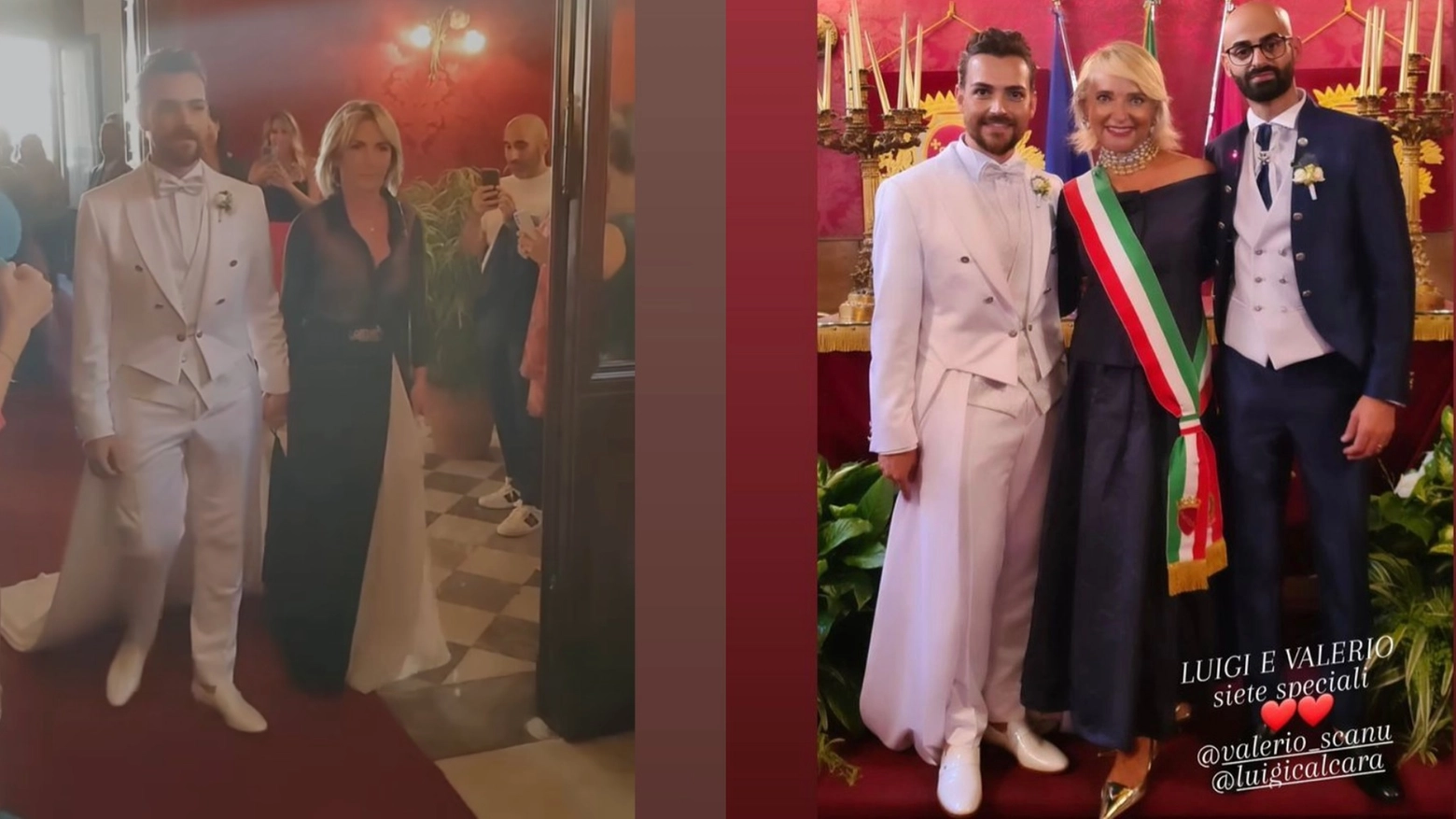 Il matrimonio di Valerio Scanu e Luigi Calcara