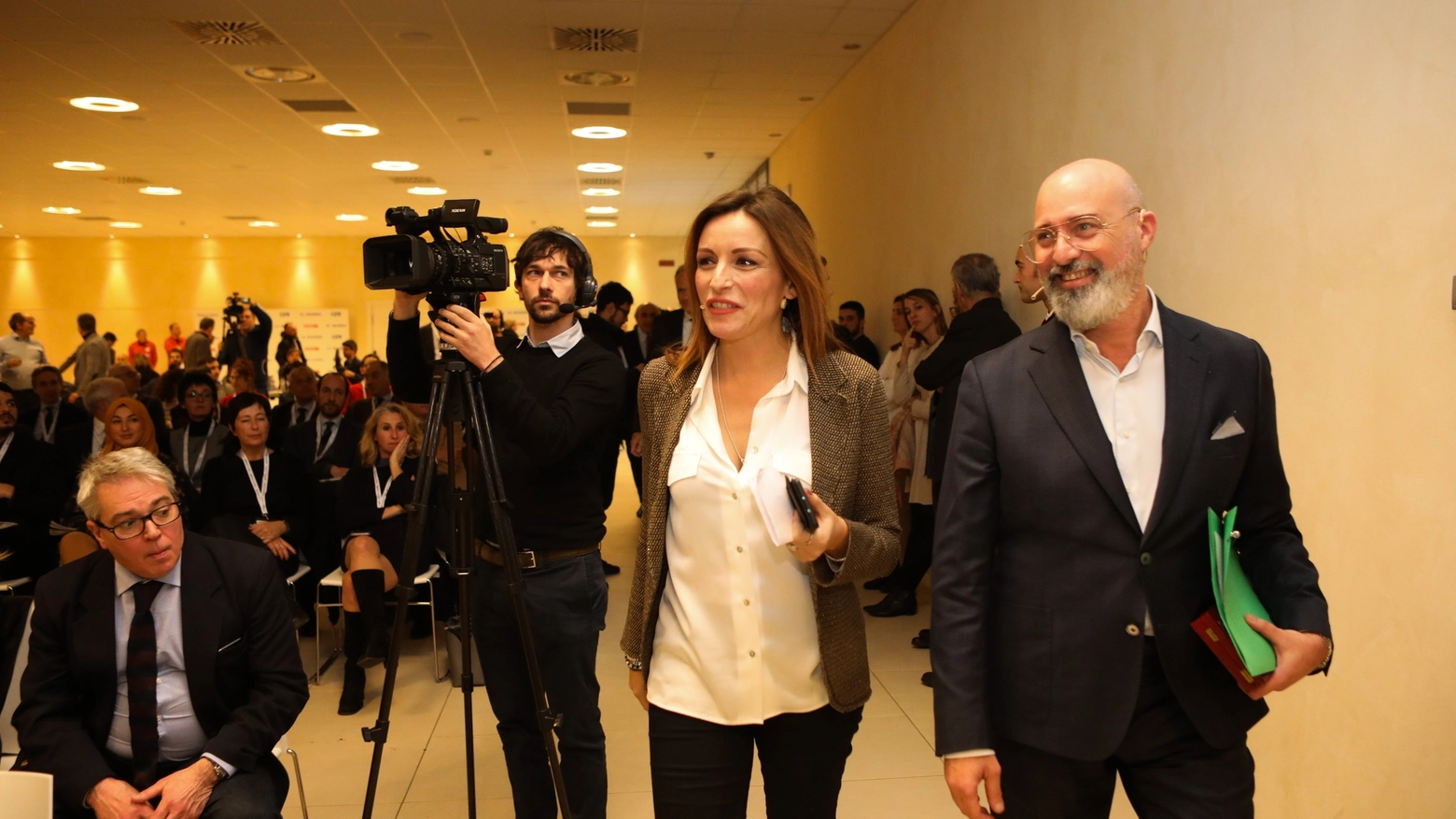 Lucia Borgonzoni e Stefano Bonaccini, candidati presidente della regione (FotoSchicchi)
