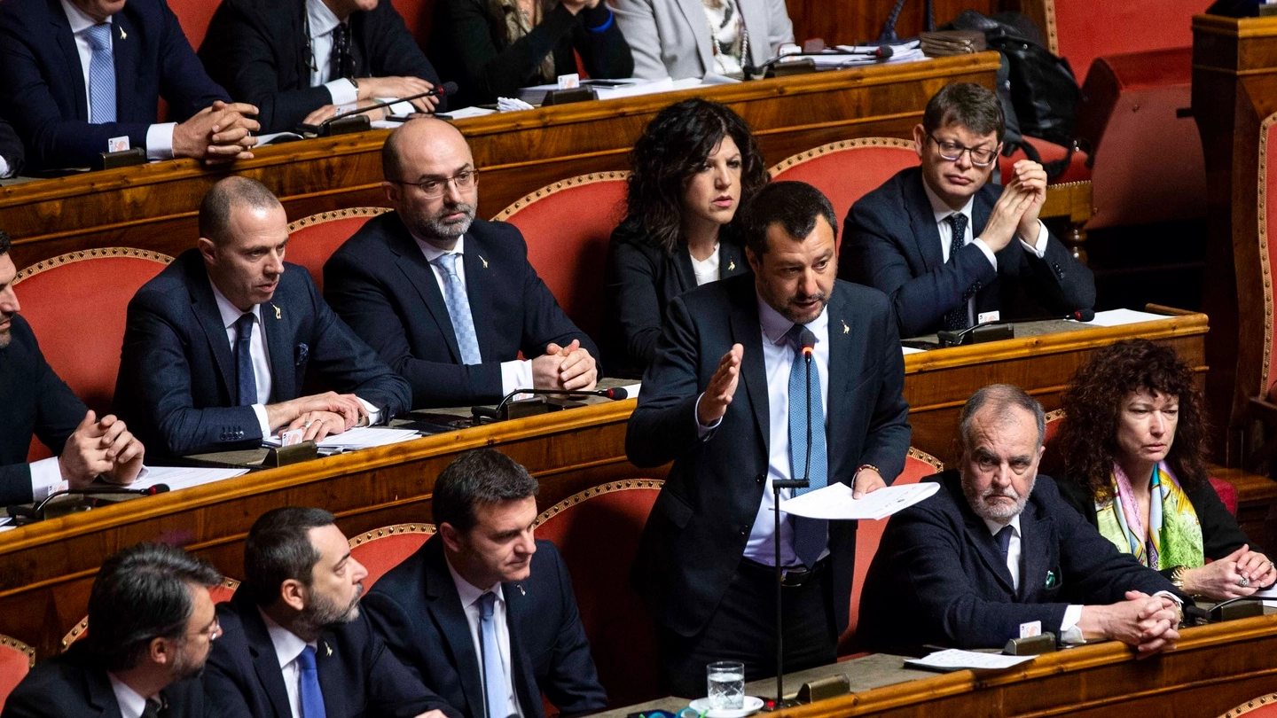 Caso Diciotti, Salvini parla in Aula al Senato (ImagoE)