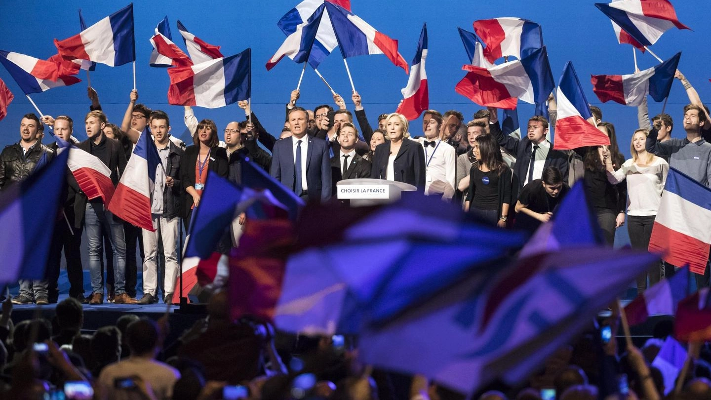 Francia, Marine Le Pen a un meeting del Front National (Ansa)