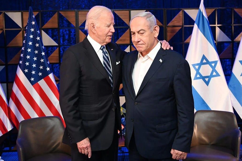 Il presidente Usa Joe Biden e il premier israeliano Benyamin Netanyahu