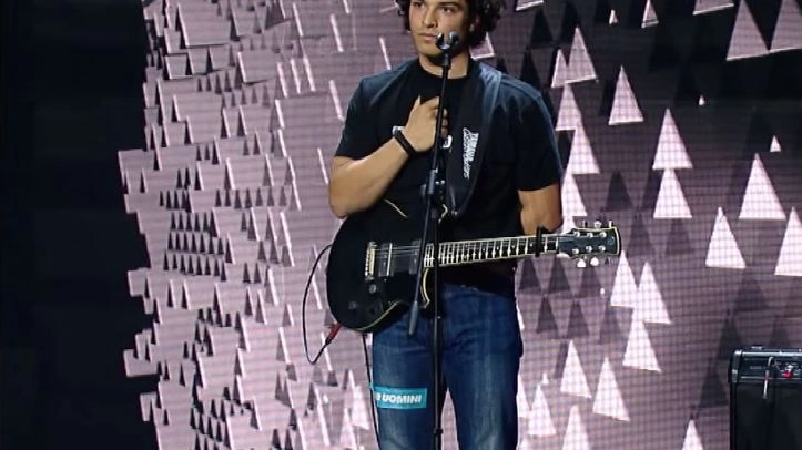 Leo Gassman sul palco di 'X Factor' 2018