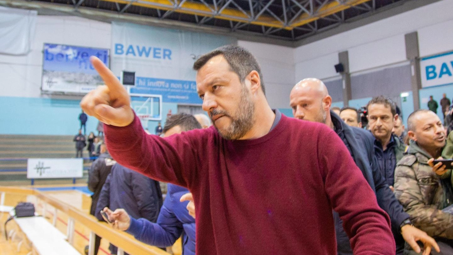  Matteo Salvini, tour elettorale in Basilicata (Ansa)