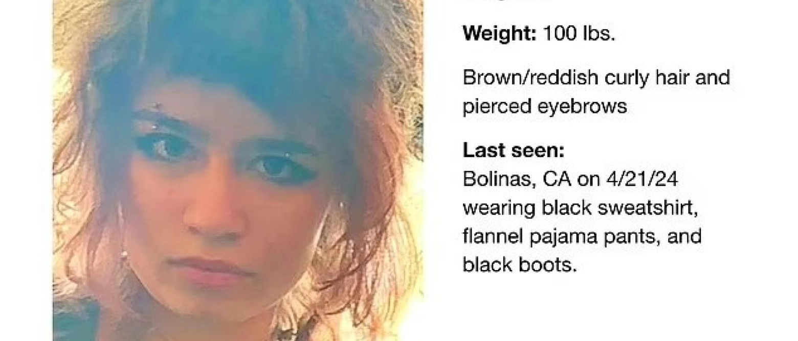 La 16enne è stata avvistata a Bolinas, in California. Le autorità temono che si trovi nel quartirere malfamato di Tenderloin, a San Francisco