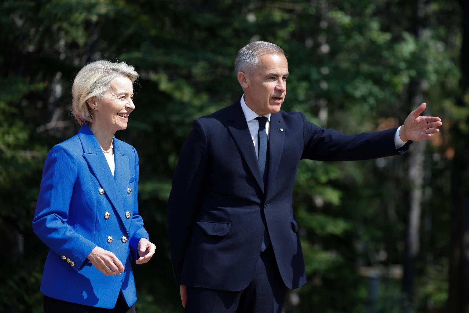 Von der Leyen, deciso con Trump di accelerare sui dazi Von der Leyen, deciso con Trump di accelerare sui dazi