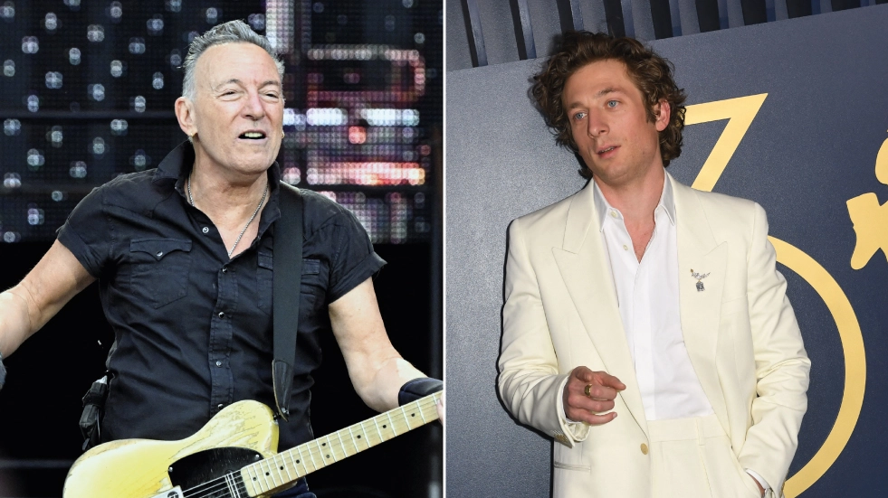 Bruce Springsteen e Jeremy Allen White (Afp)