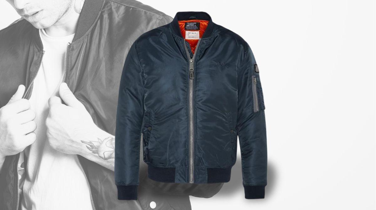 look da top gun con il bomber schott nyc perfetto per chi ama distinguersi