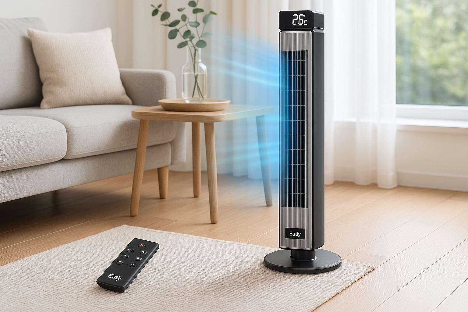 Ventilatore a torre potente e silenziosissimo: doppio sconto per poche ore