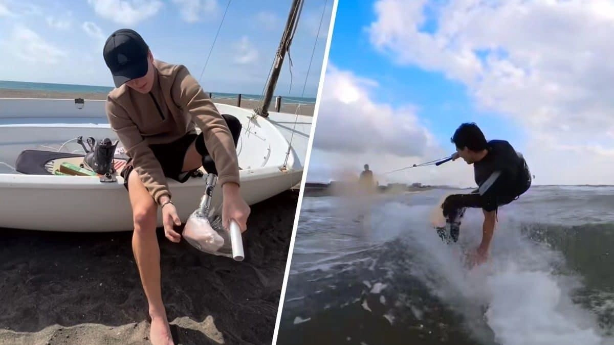 Fu attaccato dallo squalo e perse una gamba. Dopo tre mesi fa surf
