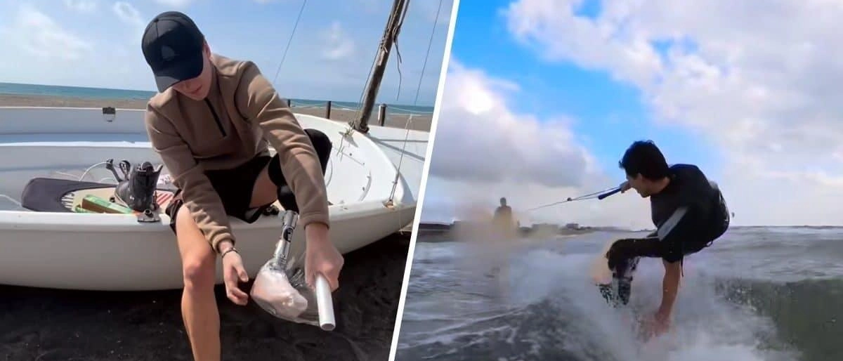 Un giovane parmigiano perde una gamba in un attacco di squalo in Australia. Dopo tre mesi, torna a praticare wakesurf con una protesi, ispirando con la sua determinazione.