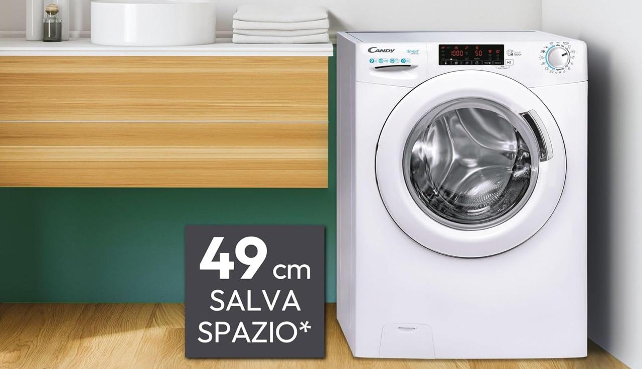 Lavatrice smart da Quotidiano.net Lavatrice smart Candy da 9 kg prestazioni elevate a un prezzo competitivo