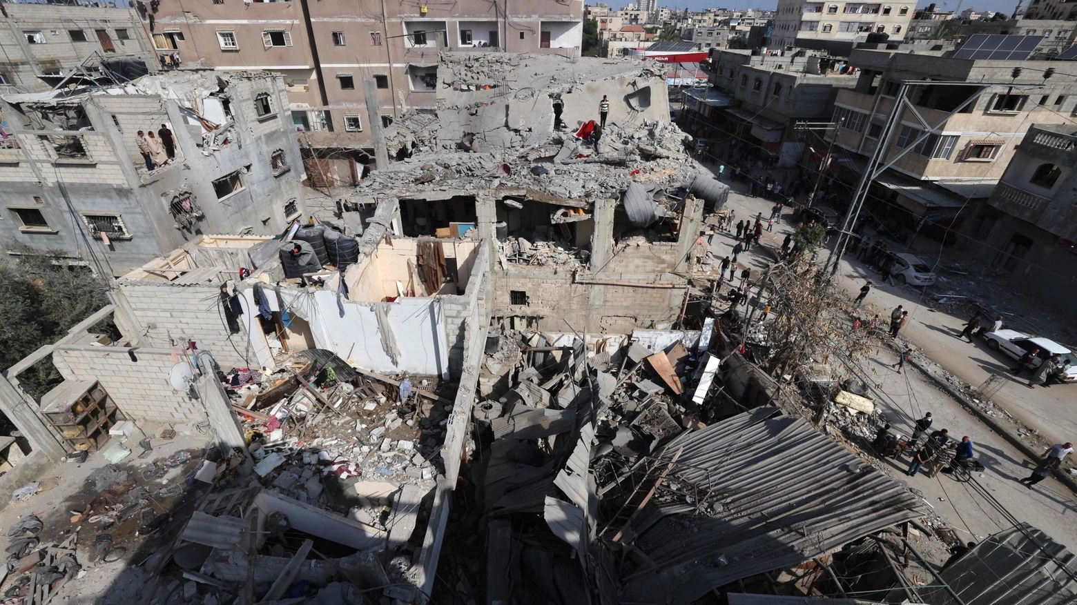 Devastazione a Gaza (Ansa)