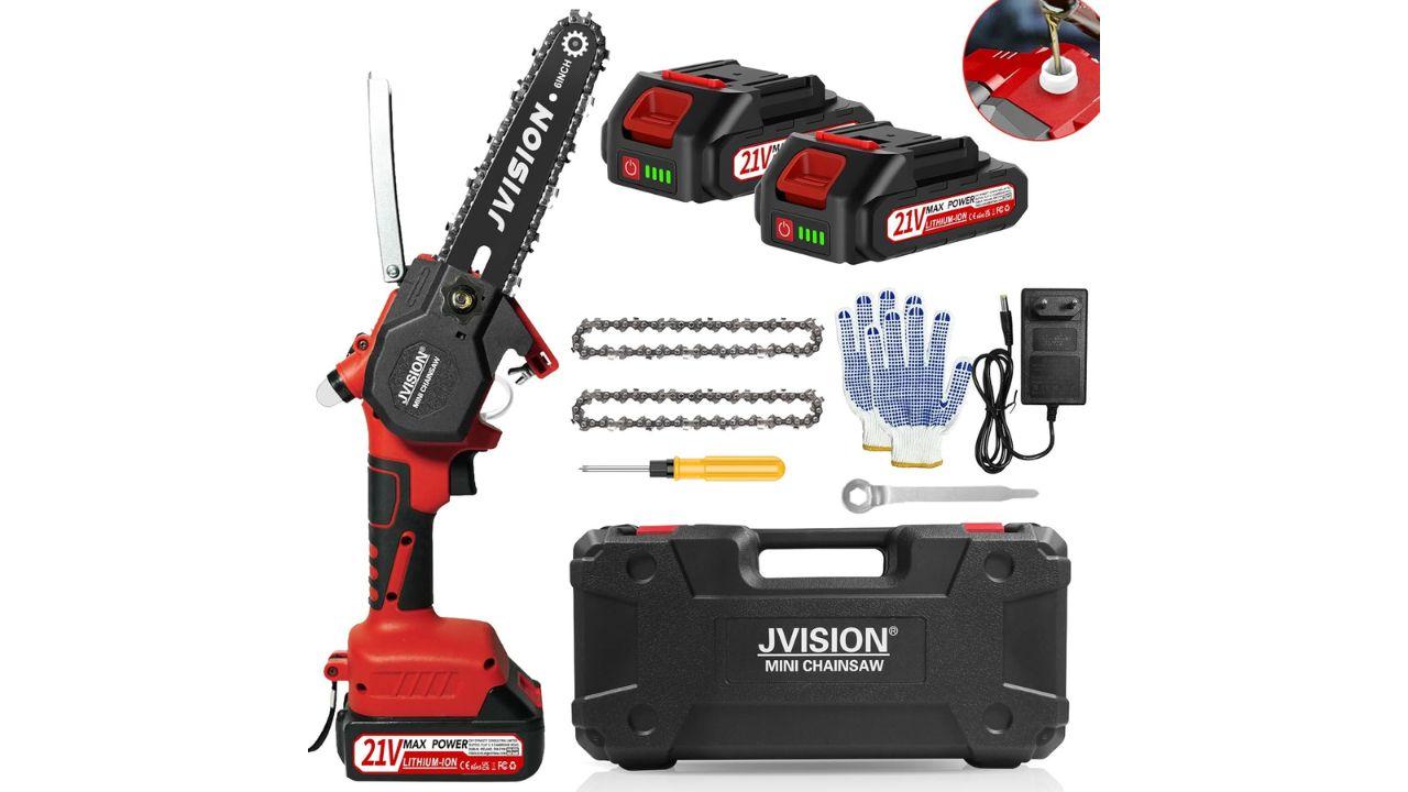Motosega batteria da Quotidiano.net Motosega a batteria il kit JVISION è il più completo sul mercato e costa solo 4255 euro