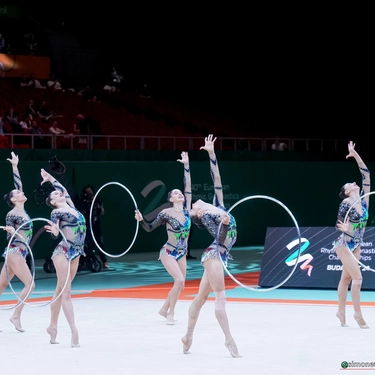Europei di ginnastica ritmica: oro alle Farfalle nei 5 cerchi. Tutte le 6 medaglie di Budapest