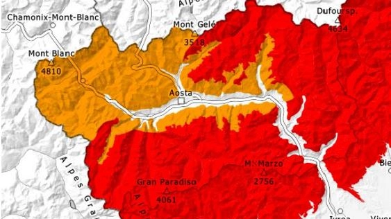 Il bollettino meteo delle valanghe in Valle d'Aosta oggi 4 marzo 2024
