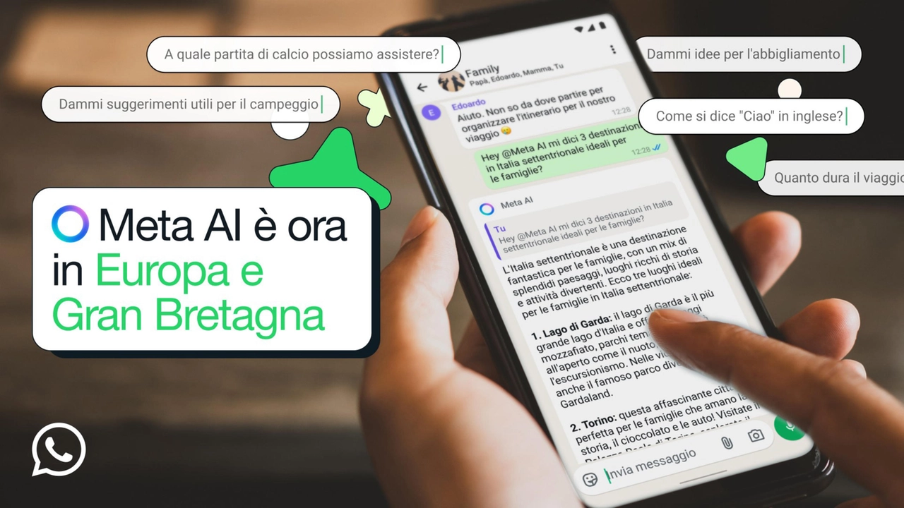 Meta AI arriva in Italia ed Europa: ecco come usarlo su WhatsApp, Facebook e Instagram