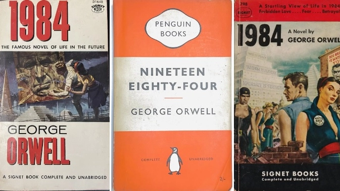 "1984" di George Orwell in diverse edizioni