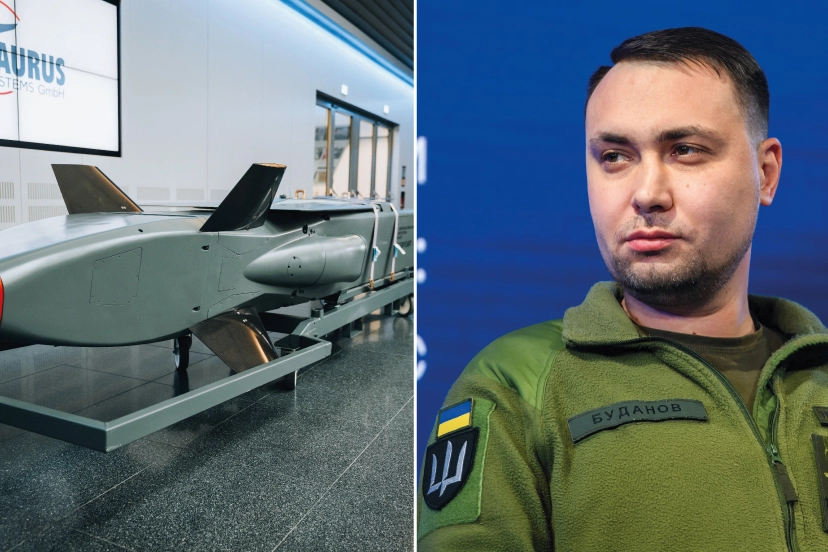 Il generale Budanov, capo degli 007 di Kiev, e un missile tedesco Taurus