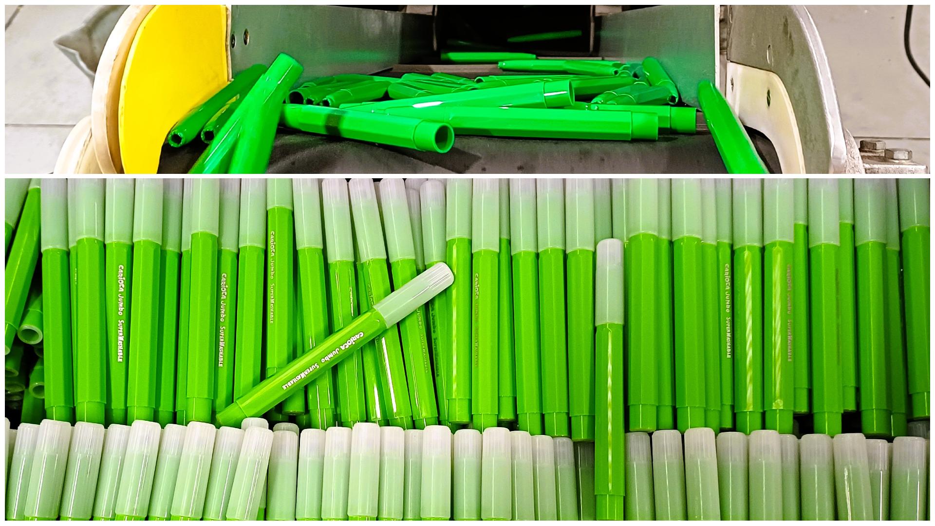 Carioca produce 1 milione di pennarelli al giorno: ora saranno realizzati con plastica rigenerata