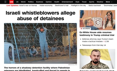Inchiesta Cnn: scoperta un’Abu Ghraib nel deserto del Negev. “Abusi e violenze su prigionieri palestinesi”