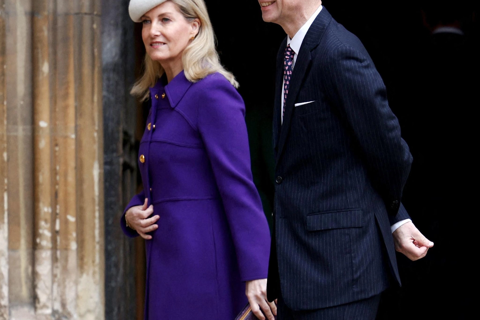 Sofia, Duchessa di Edinburgo con il principe Edward di Edinburgo (Afp)