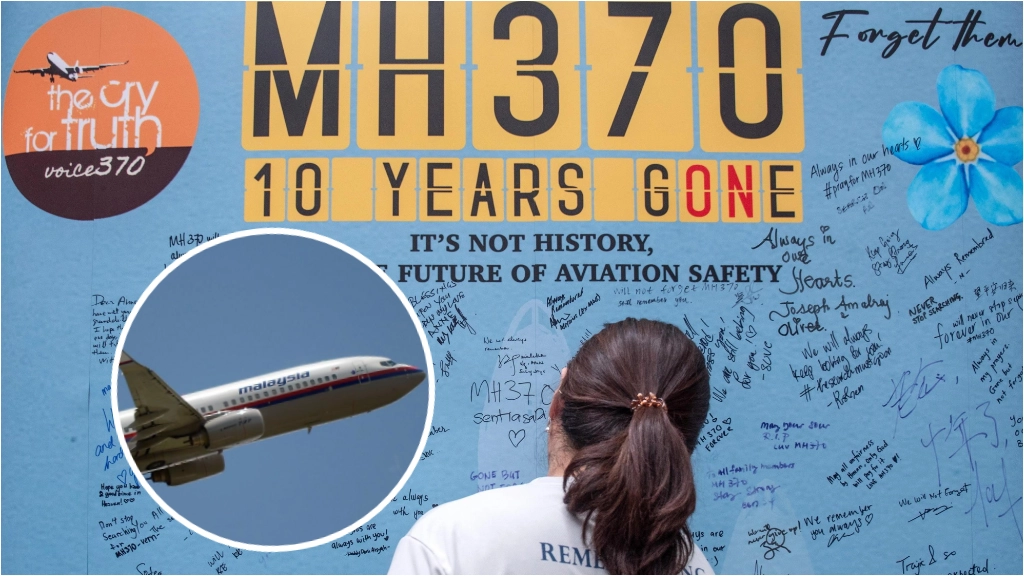 10 anni dalla scomparsa del volo MH370 (Epa e Afp)