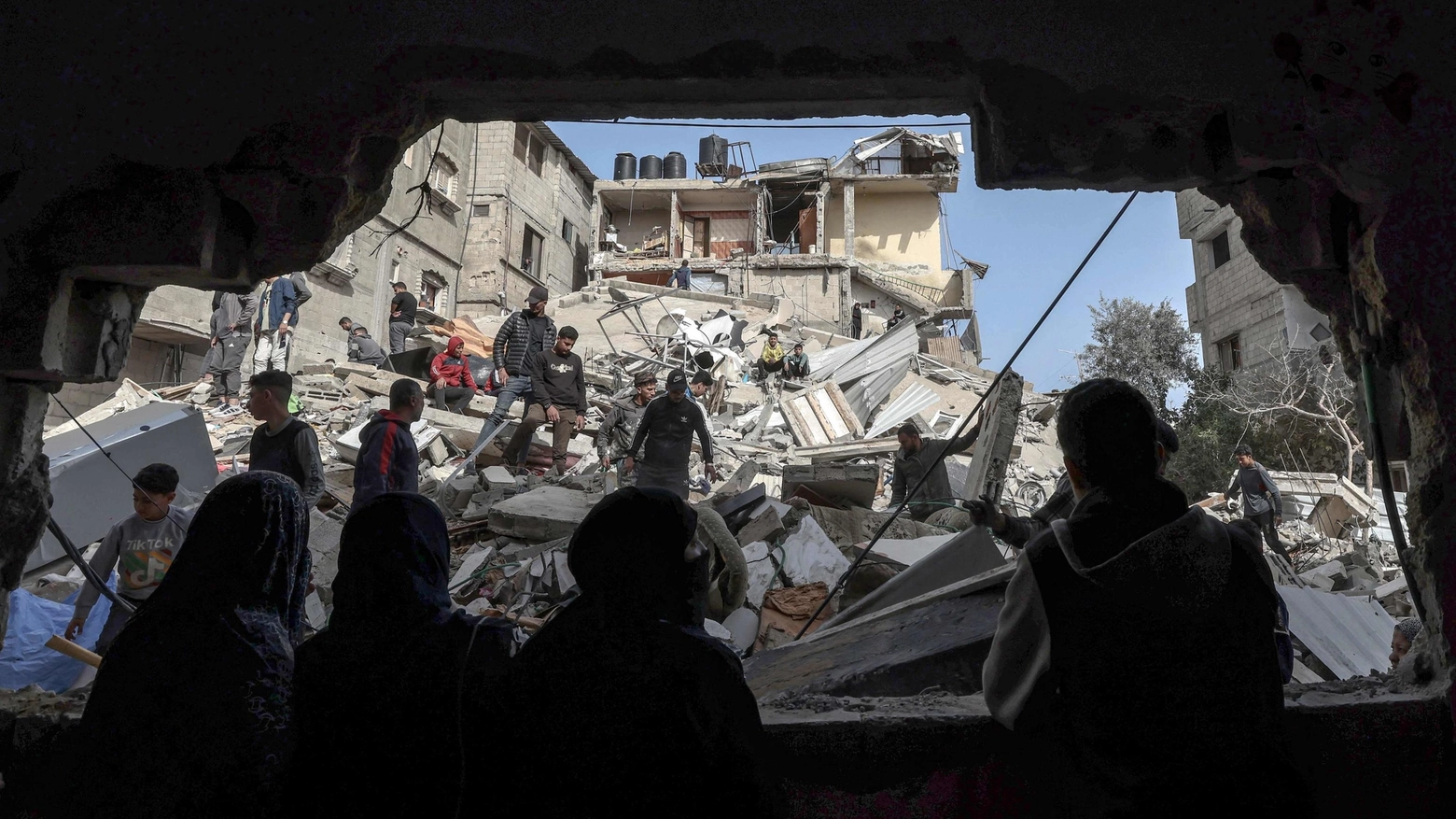 Città distrutte nella Striscia di Gaza