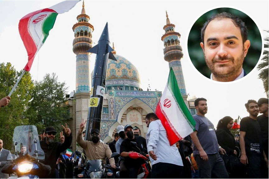 Iraniani festeggiano attacco e (nel tono) Aldo Liga