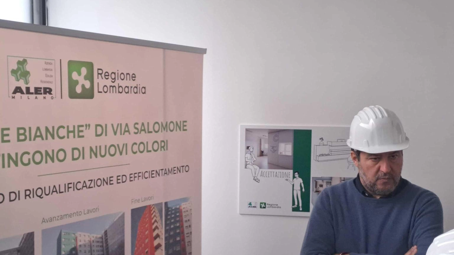 Salvini alle case Aler a Milano,'speriamo che i citofoni durino'