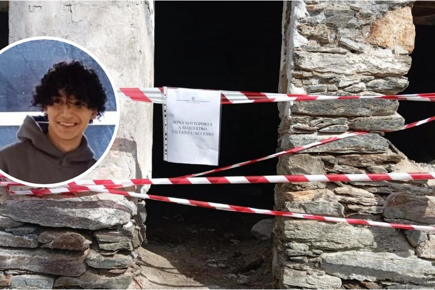 Aosta, il luogo dove è stata trovata la ragazza morta e (nel tondo) Teima Sohaib che è stato arrestato