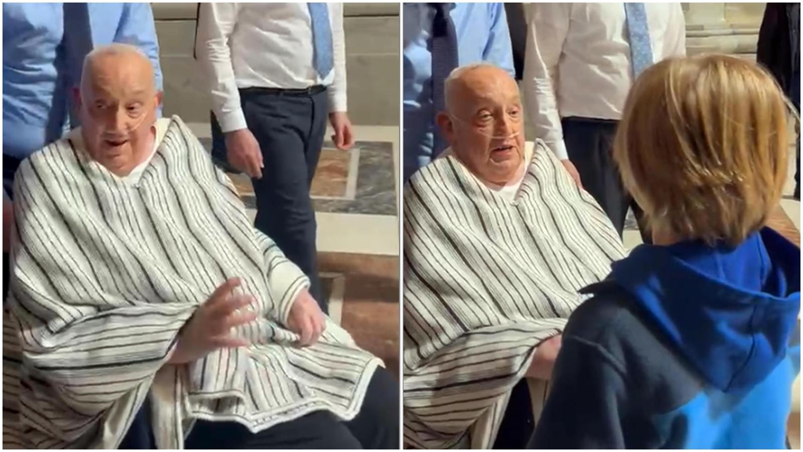 Papa Francesco da Quotidiano.net Papa Francesco visita a sorpresa a San Pietro voleva ringraziare le restauratrici della basilica