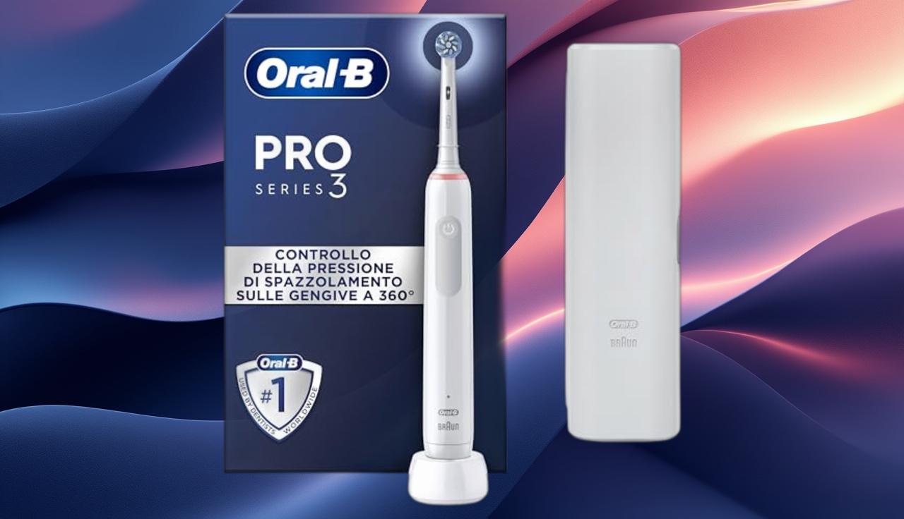 Oral B PRO 3 3500: il miglior spazzolino elettrico, oggi in super sconto ( 33%) Oral B PRO 3 3500: il miglior spazzolino elettrico, oggi in super sconto ( 33%)
