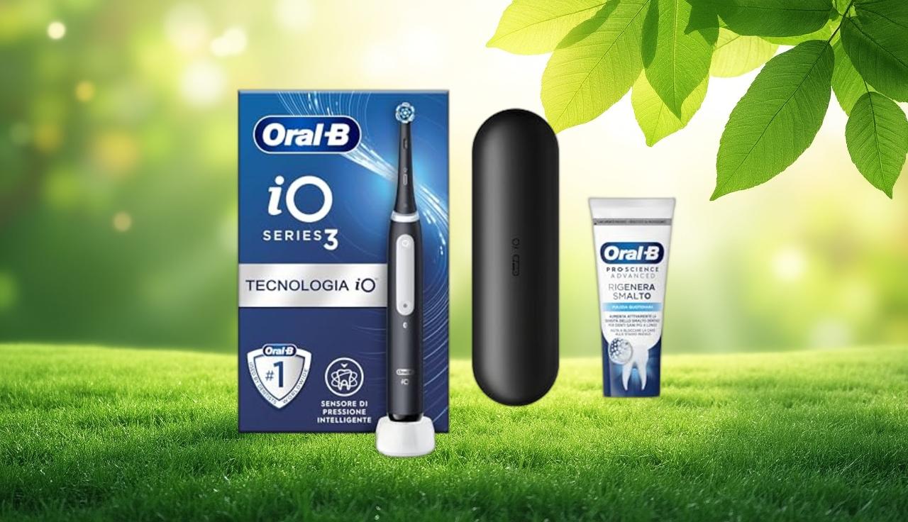 Spazzolino spaziale e dentifricio top: il kit Oral B che trasforma la tua routine è in promo ( 28%) Spazzolino spaziale e dentifricio top: il kit Oral B che trasforma la tua routine è in promo ( 28%)