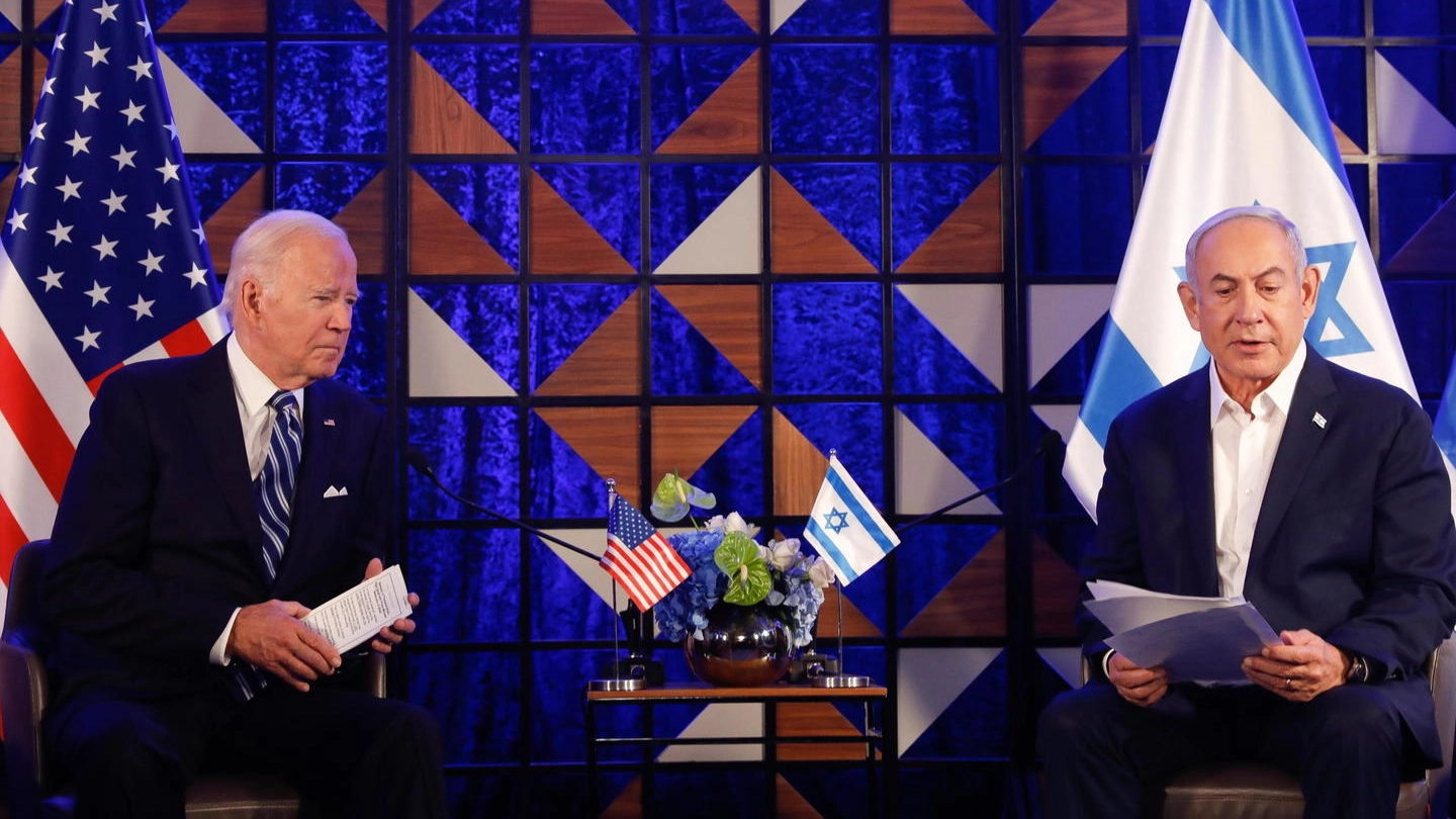 Il presidente Usa Joe Biden e il premier israeliano Benjamin Netanyahu