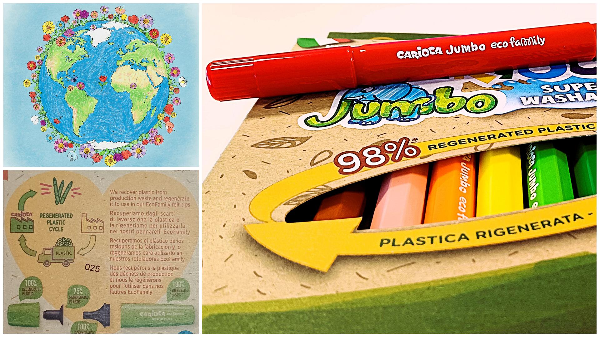 Carioca lancia da Quotidiano.net Carioca lancia i pennarelli ecofamily di plastica riciclata Siamo innovatori