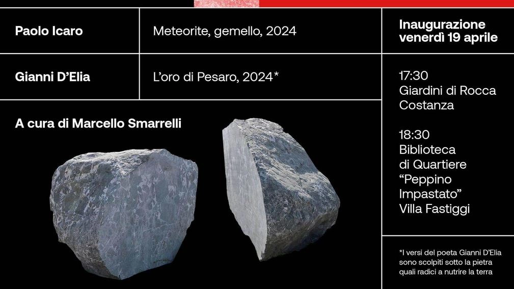 "Meteorite gemello". Il fascino delle pietre unisce poeti e artisti