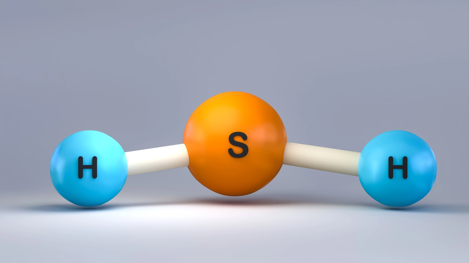 La formula chimica dell'acido solfidrico (o idrogeno solforato): H2S