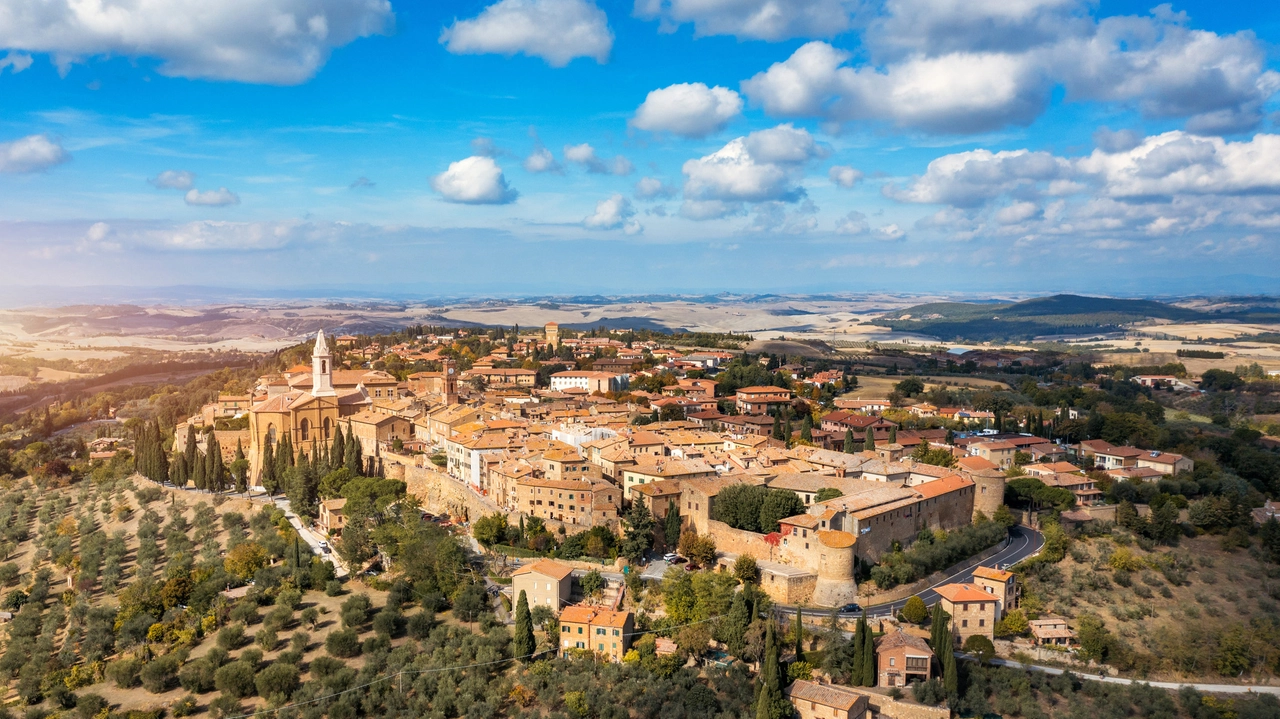 Una veduta di Pienza, cittadina toscana tra le più ricercate online Una veduta di Pienza, cittadina toscana tra le più ricercate online