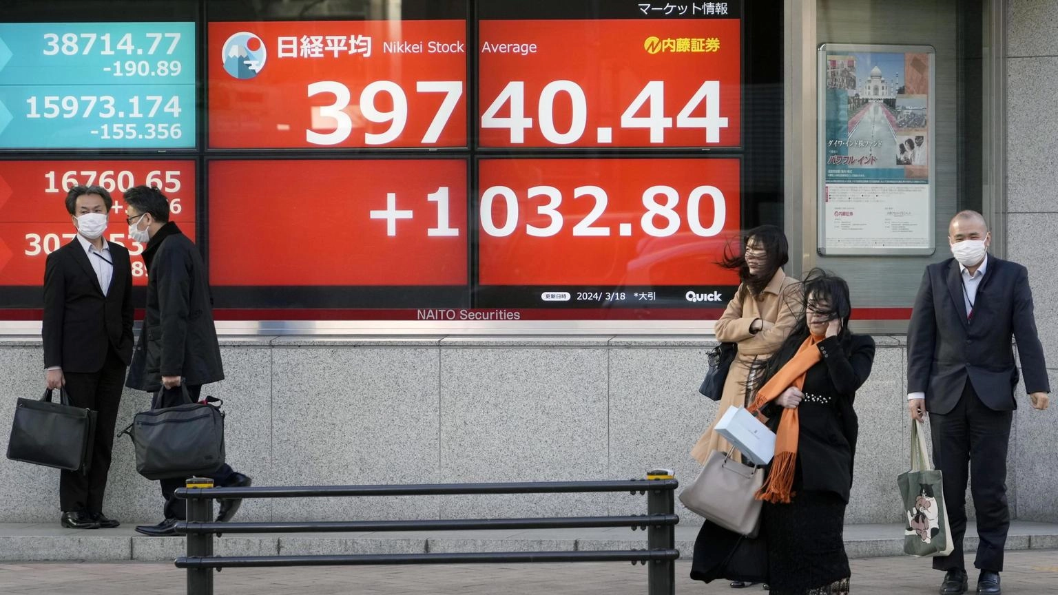 Borsa: Tokyo, apertura in rialzo (+1,06%)