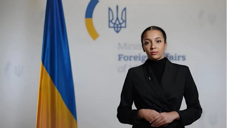 Victoria Shi, la portavoce ucraina creata dall'intelligenza artificiale (foto tratta dal sito del ministero degli Esteri ucraino)