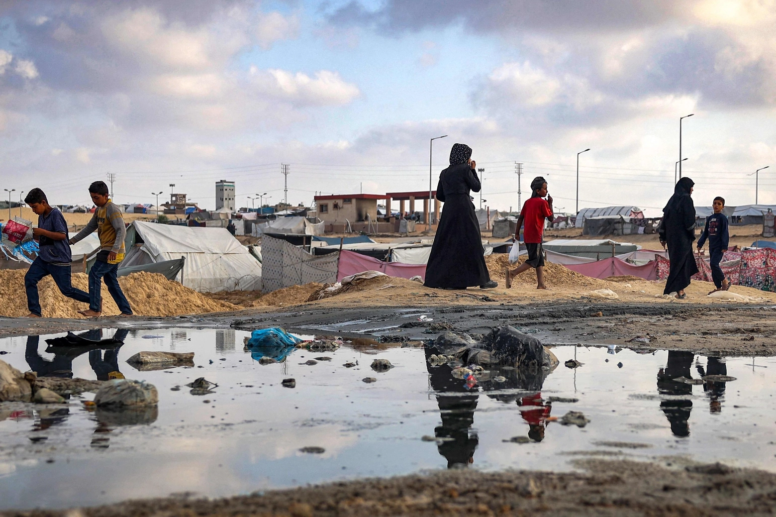 Campo profughi a Rafah, nel sud della Striscia di Gaza