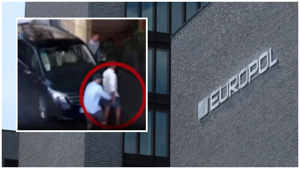 Le indagini sono state coordinate dall'Europol. Nel riquadro: un frame dei rapinatori